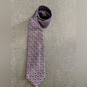 JZ Galley Collection | 100% Silk Handmade | Pink, Purple, Blue | Mens Neck Tie
